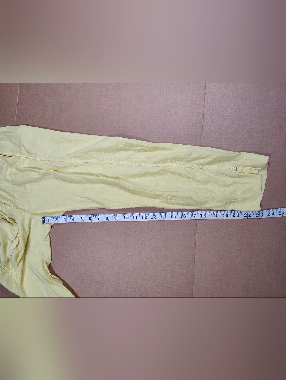 Xirena 100% Cotton Yellow Drawtring Lightweight Jogger Pants Size XS Made In USA - Picture 7 of 8